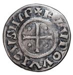 Frankrijk. Louis I le Pieux (814-840). Denier, Postzegels en Munten