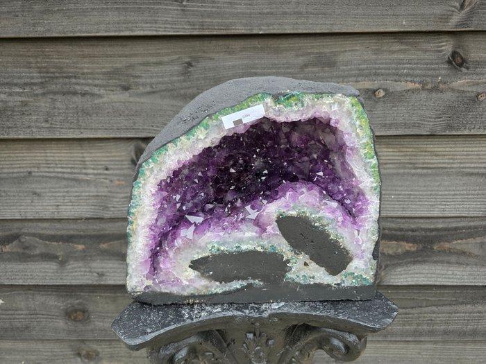 XL Amethist Geode Amethist - Hoogte: 25 cm - Breedte: 29.5, Verzamelen, Mineralen en Fossielen