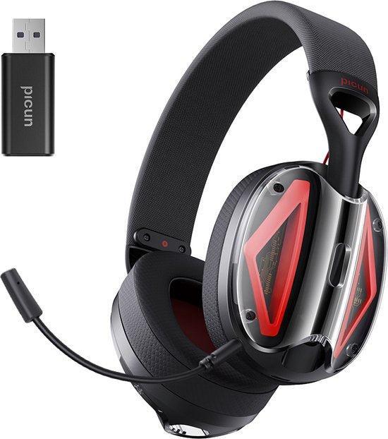 2dekans | Picun G1 - 2.4GHz Draadloze Gaming Headset - Over, TV, Hi-fi & Vidéo, Enceintes, Enlèvement ou Envoi