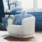Fauteuil enfant en teddy - blanc - 51,5 x 36 x 45 cm, Huis en Inrichting, Verzenden