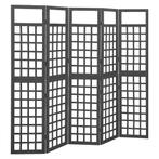 vidaXL Kamerscherm/trellis met 5 panelen 201,5x180 cm, Verzenden, Nieuw