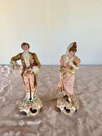Beeldje, Monsieur et madame - 22 cm - Porselein - 1900, Antiek en Kunst