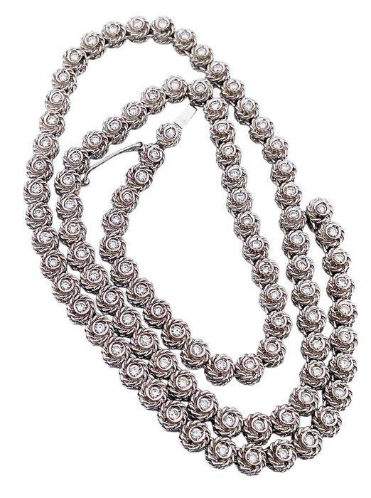 Damiani - Halsketting - 18 karaat Witgoud Diamant, Handtassen en Accessoires, Kettingen