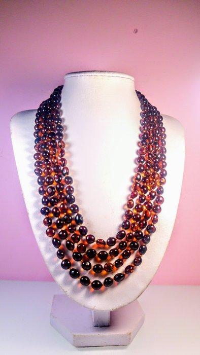 Extra lang Baltisch amber - cognackleurige strand -, Verzamelen, Dierenverzamelingen