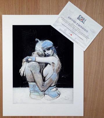 Bilal, Enki - 1 Estampe Pigmentaire - Bleu sang - 2020