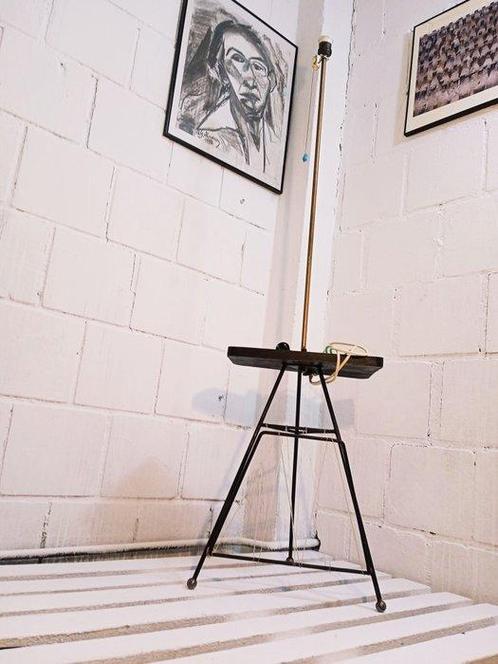 Lampe - Lampe de sol vintage - Acier, En alliage, Laiton, Antiek en Kunst, Antiek | Verlichting