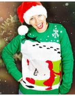 Foute kerst trui Mss. Claus en Rudolph, Ophalen of Verzenden, Nieuw