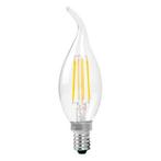 LED Filament kaarslamp 4W met tip E14 C35T 220V Exclusief, Nieuw, E14 (klein), Verzenden