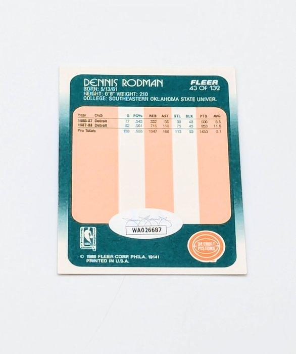 1988/89 Fleer NBA Signed Dennis Rodman Reprint #43 RC -, Verzamelen, Stickers