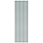 vidaXL Tuinpalen 1,5 m metaal groen 10 st, Tuin en Terras, Verzenden, Nieuw