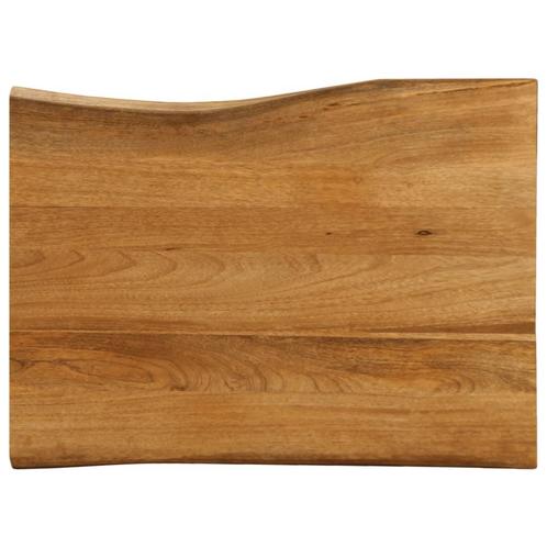 vidaXL Tafelblad met natuurlijke rand 80x60x3,8 cm massief, Huis en Inrichting, Tafelonderdelen, Nieuw, Verzenden