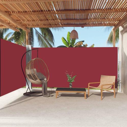 vidaXL Windscherm uittrekbaar 180x600 cm rood, Tuin en Terras, Parasols, Nieuw, Verzenden