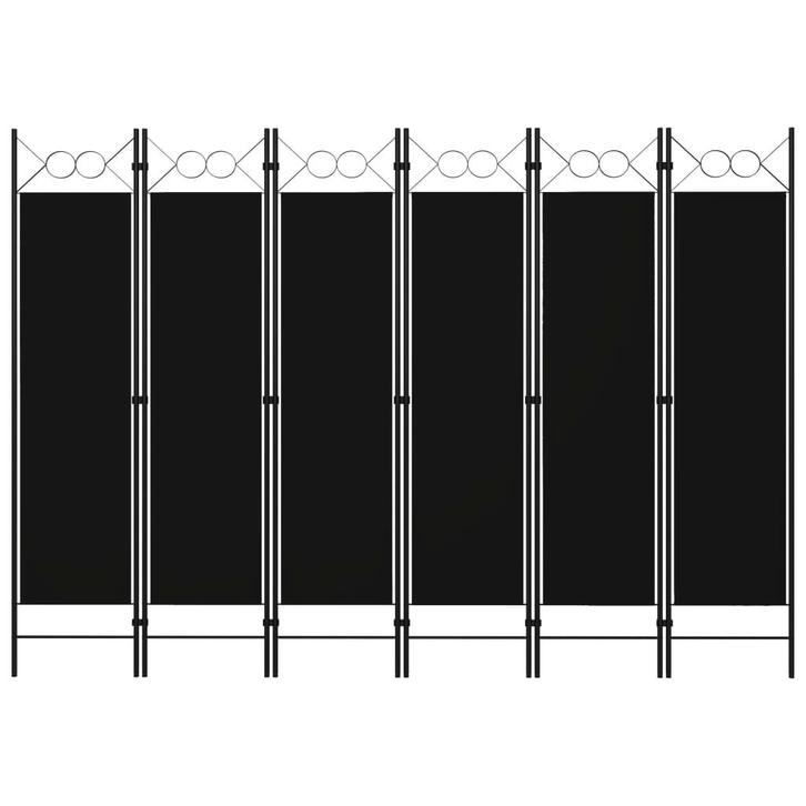 vidaXL Kamerscherm met 6 panelen 240x180 cm zwart, Huis en Inrichting, Woonaccessoires | Overige, Nieuw, Verzenden