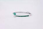 Bracelet - 18 carats Or blanc - 3.82ct. tw. Émeraude -