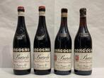 1967 x2 & 1968 x2 Giacomo Borgogno - Barolo Riserva - 4, Verzamelen, Nieuw