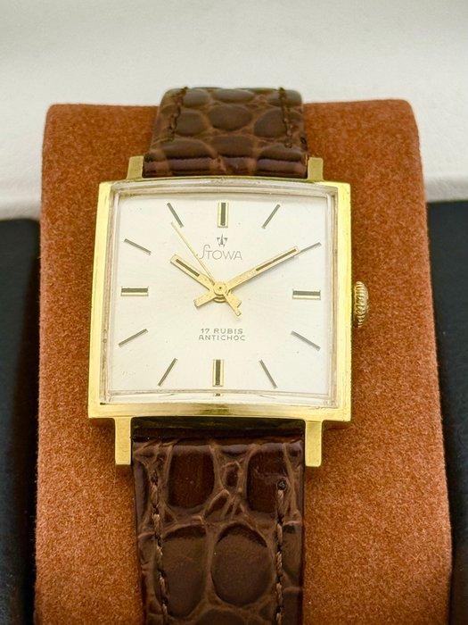 Stowa - Sans prix de réserve - 18K GP Vintage Tank Dress, Handtassen en Accessoires, Horloges | Heren