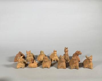 Terracotta Oude Chinese, Han-dynastie 12-dierenriem - 9 cm