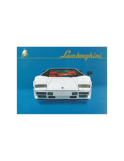 1985 LAMBORGHINI COUNTACH LP5000 QUATTROVALVOLE BROCHURE, Livres, Autos | Brochures & Magazines, Enlèvement ou Envoi