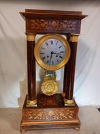 Bureauklok Empirestijl - Gepatineerd brons - 1850-1900, Antiek en Kunst, Antiek | Klokken