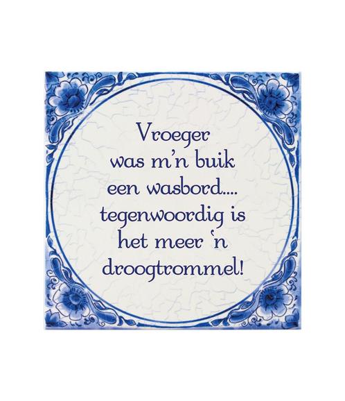 Delfts Blauw Tegel Wasbord 14,5cm, Huis en Inrichting, Woonaccessoires | Schilderijen, Tekeningen en Foto's, Nieuw, Verzenden