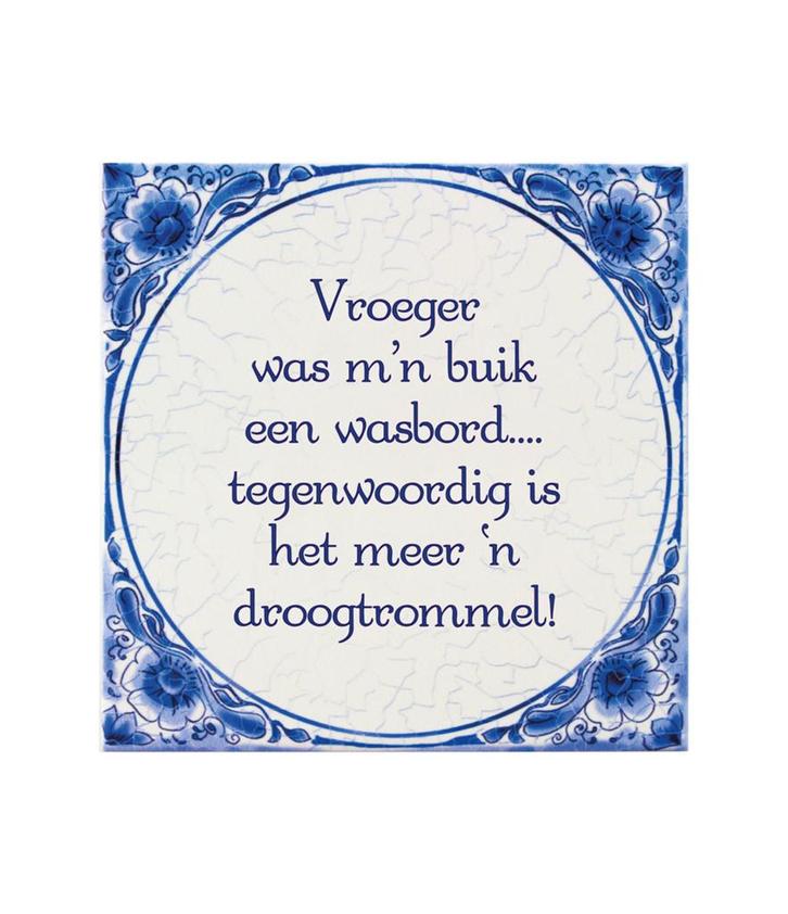 Delfts Blauw Tegel Wasbord 14,5cm, Huis en Inrichting, Woonaccessoires | Schilderijen, Tekeningen en Foto's, Nieuw, Verzenden
