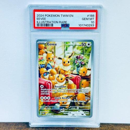 Pokémon Graded card - Eevee - Twilight Masquerade #188 -, Hobby en Vrije tijd, Verzamelkaartspellen | Pokémon
