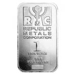 1 Troy Ounce - Zilver .999 - 1 oz RMC Republic 999 Fine, Postzegels en Munten