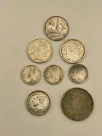 België. Lot of 8 Belgian coins Albert I and Baudouin era, Postzegels en Munten