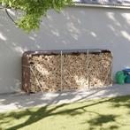 vidaXL Haardhoutopslag 234x45x100 cm gegalvaniseerd staal, Tuin en Terras, Verzenden