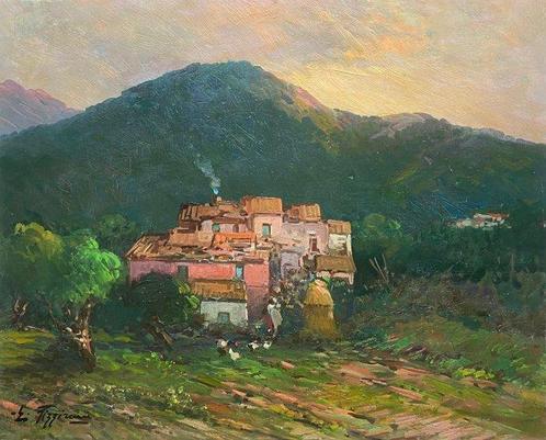 Edoardo Pizzirani (1915-2011) - Paesaggio di campagna, Antiek en Kunst, Kunst | Schilderijen | Klassiek