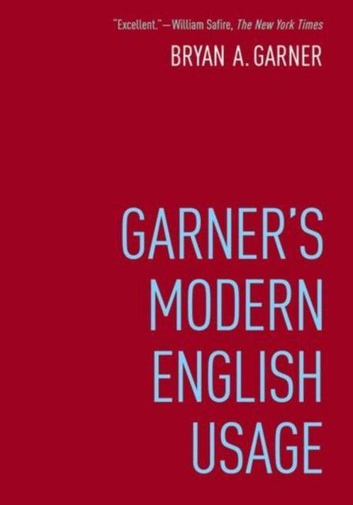 Garners Modern English Usage 9780190491482 Bryan Garner, Boeken, Overige Boeken, Gelezen, Verzenden
