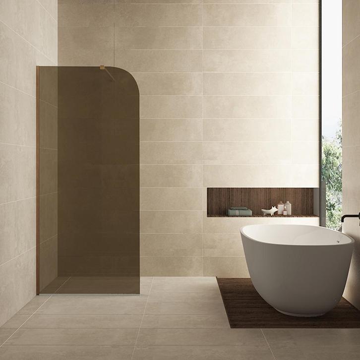 Aanbieding: Inloopdouche Wiesbaden Curvea 80x200 cm 8 mm, Doe-het-zelf en Bouw, Sanitair, Douche, Nieuw, Ophalen of Verzenden