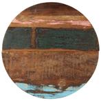 vidaXL Tafelblad rond 25-27 mm 70 cm massief gerecycled hout, Huis en Inrichting, Verzenden, Nieuw