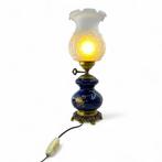 Tafellamp - Glas, Keramiek, Metaal - antieke lamp