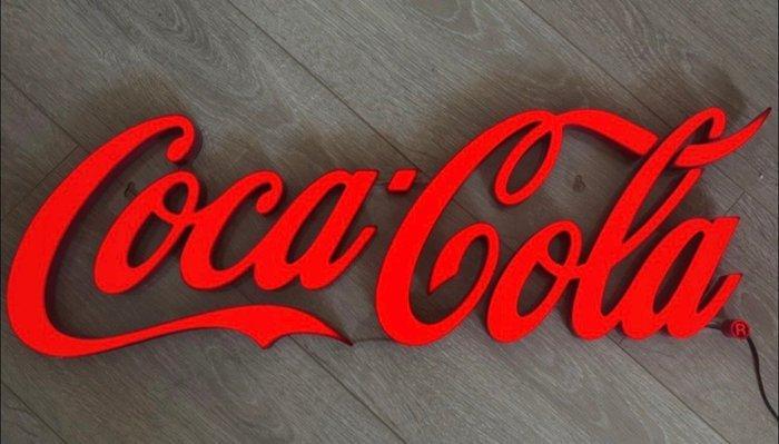 Verlichte Coca-Cola-reclamebord - Lichtbord - Plastic, Antiek en Kunst, Antiek | Wandborden en Tegels