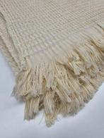 Grande Plaid exclusief in katoenmengsel kleur Crème met