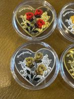 wereld. Rosen - Blau, Gelb Rot , Gelb 4 x 32g Set (Zonder, Postzegels en Munten