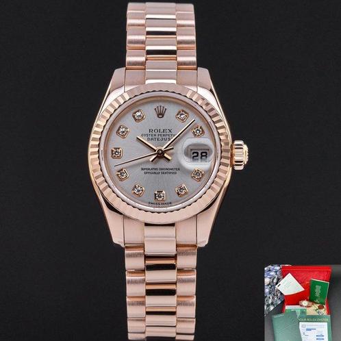 Rolex - Datejust Lady - 179175 - Dames - 2002, Handtassen en Accessoires, Horloges | Heren