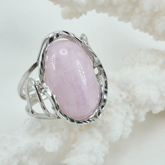 Argent - Bague - Kunzite, Antiquités & Art, Curiosités & Brocante