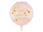 Helium Ballon Love You Mom Leeg 45cm, Verzenden, Nieuw