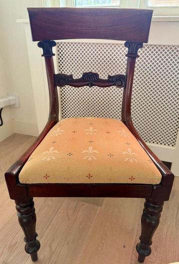 Chaise de salle à manger (2) - Régence - Acajou - Chaises de