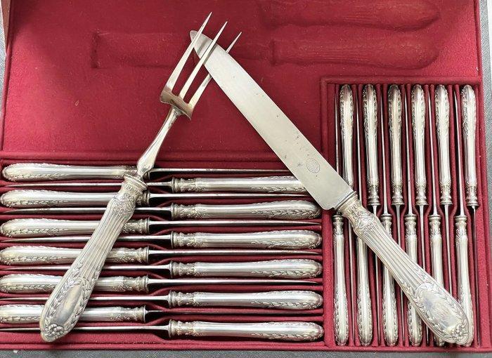 Orfèvre Boulenger (1810-1938, Paris) - Ménagère (25) -, Antiquités & Art, Antiquités | Argent & Or