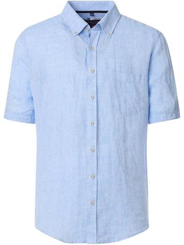 Casa Moda Linnen Overhemd Korte Mouw Button Down Boord beschikbaar voor biedingen