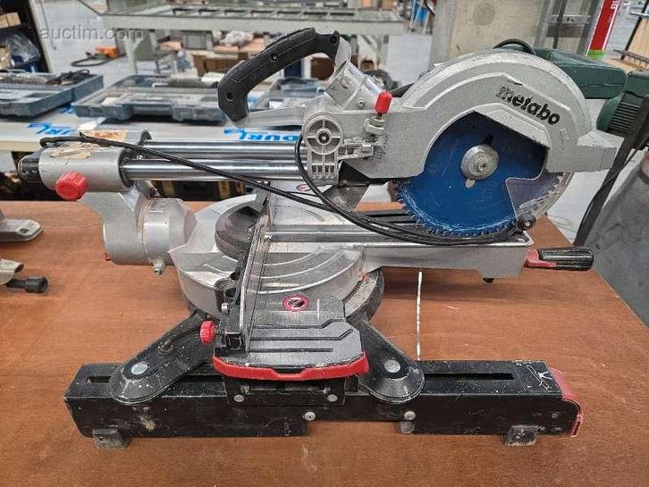 elektrische verstek afkortzaagmachine Metabo KGS.., Zakelijke goederen, Machines en Bouw | Metaalbewerking, Ophalen