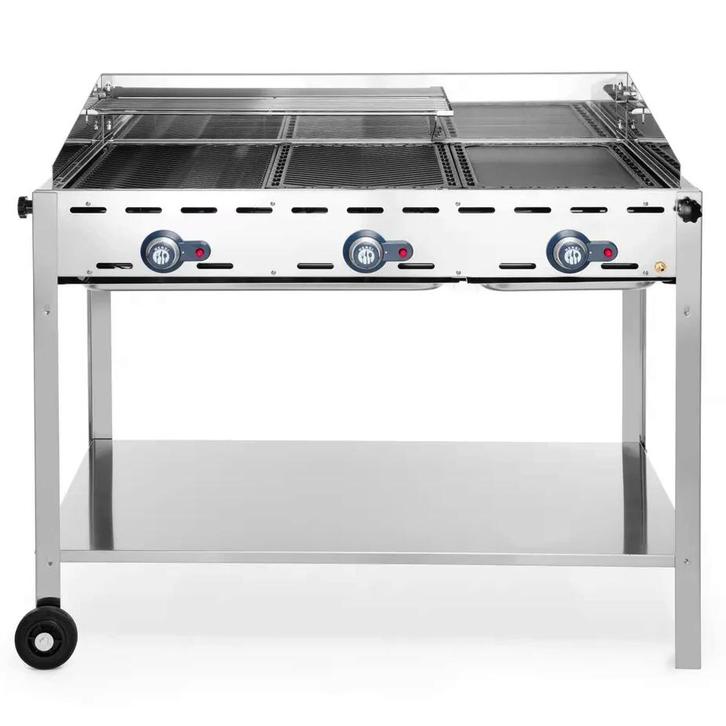Barbecue | GreenFire | Propaangas | 2 Roosters + 1 Bakplaat, Zakelijke goederen, Horeca | Keukenapparatuur, Nieuw in verpakking