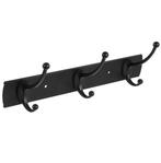 Differnz kapstok 3 haken dubbel aluminium rvs mat zwart, Huis en Inrichting, Woonaccessoires | Kapstokken, Nieuw, Overige materialen