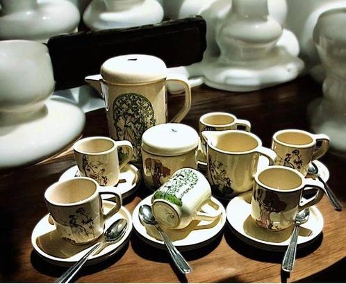 Rometti - Rometti - Service à café pour 6 personnes -, Antiek en Kunst, Antiek | Meubels | Tafels