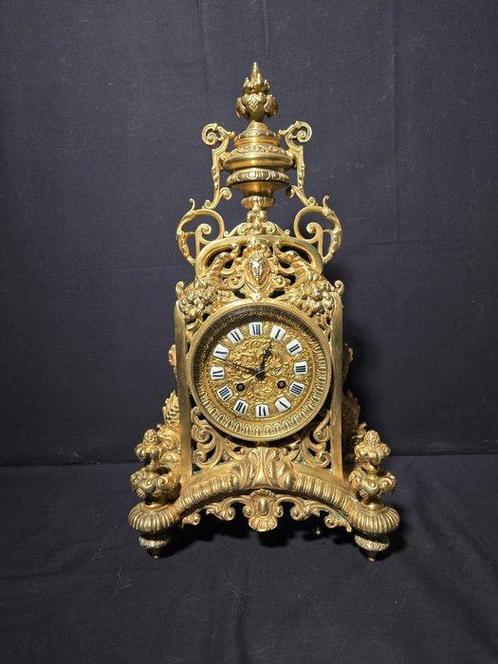 Horloge de table Style Louis XVI - Bronze doré - 1850-1900 -, Antiek en Kunst, Antiek | Klokken