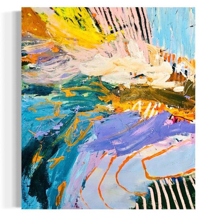 Cristine Balarine - On Courage _ XL large abstract painting, Antiquités & Art, Art | Peinture | Moderne