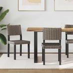 vidaXL Eetkamerstoel 2 pcs Zwarte was 46 x 55 x 84 cm Kubu, Huis en Inrichting, Stoelen, Verzenden, Nieuw